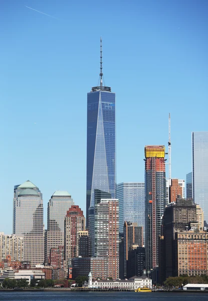 曼哈顿下天际线全景 — 图库照片