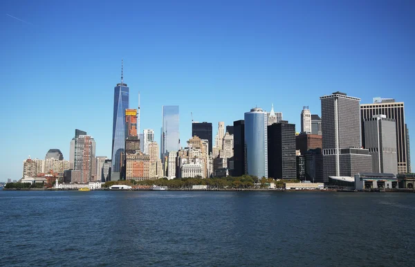 Lower Manhattan skyline panorama — Stock Photo, Image