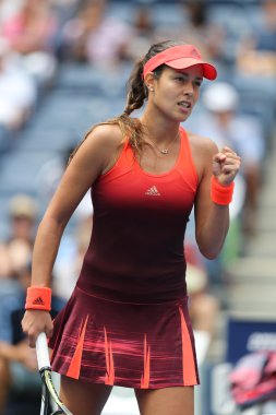 Grand Slam Champion Ana Ivanovic of Serbia in action during her first round match at US Open 2015