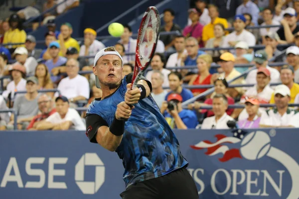 Duas vezes Campeão do Grand Slam Lleyton Hewitt da Austrália em ação durante sua última partida do US Open — Fotografia de Stock