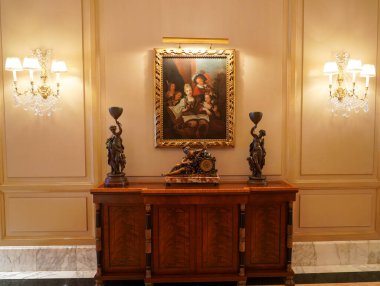 CANCUN, MEXICO - 5 Temmuz 2021: Ritz-Carlton, Cancun (şimdiki adıyla Kempinski Hotel Cancun)