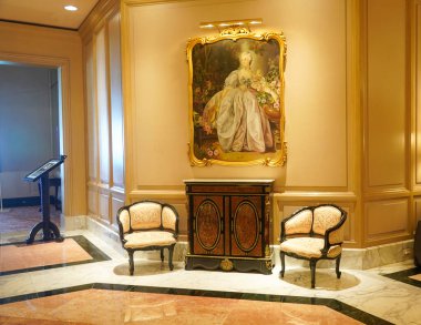 CANCUN, MEXICO - 5 Temmuz 2021: Ritz-Carlton, Cancun (şimdiki adıyla Kempinski Hotel Cancun)