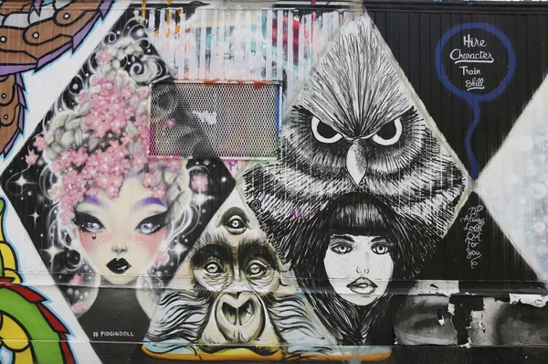 Arte mural en el Lower East Side en Manhattan —  Fotos de Stock