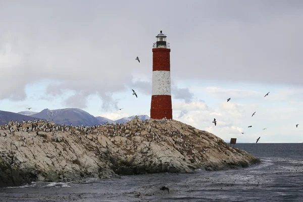 Les Eclaireurs Lighthouse located in Tierra del Fuego, Argentina — Stock Photo, Image