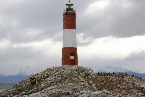 Les Eclaireurs Lighthouse located in Tierra del Fuego, Argentina — Stock Photo, Image