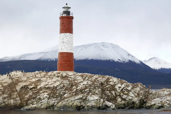 Les Eclaireurs Tierra del Fuego, Arjantin'de bulunan deniz feneri — Stok fotoğraf