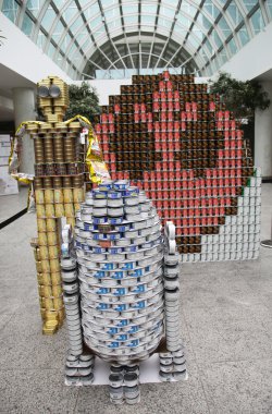 Food sculpture presented at 9th Annual Long Island Canstruction competition