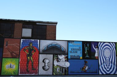 Tenis Tema duvar sanat Grand Slam şampiyonu Serena Williams tarafından zaferler ilham.