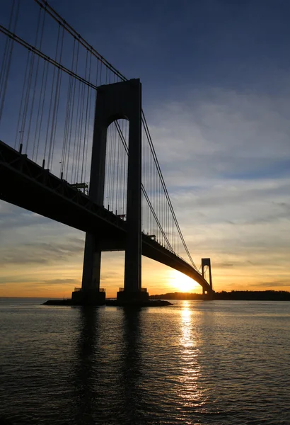 ニューヨークで verrazano 橋 — ストック写真