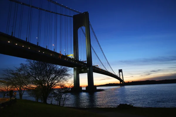 ニューヨークで verrazano 橋 — ストック写真