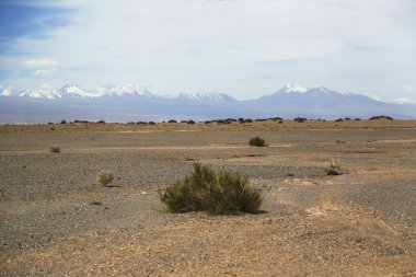 Moon Valley veya Valle de la Luna manzara Atacama Çölü'nde