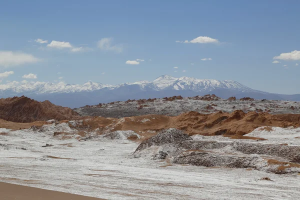 Moon Valley vagy a Valle de la Luna táj, az Atacama-sivatag — Stock Fotó