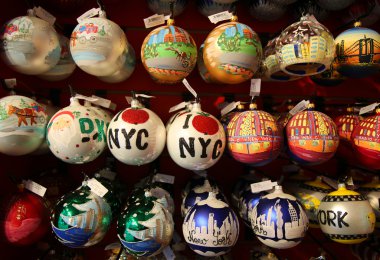 New York City temalı Noel süsler
