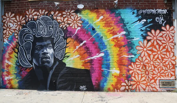 Arte mural en East Williamsburg en Brooklyn — Foto de Stock