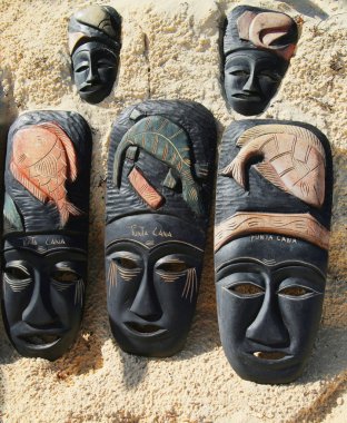 Plajda Punta Cana ekranda yerel Hatıra Eşyası