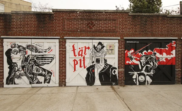 Art mural à East Williamsburg à Brooklyn — Photo