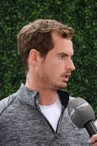 Campeón del Grand Slam Andy Murray durante una entrevista en el US Open 2015 — Foto de Stock