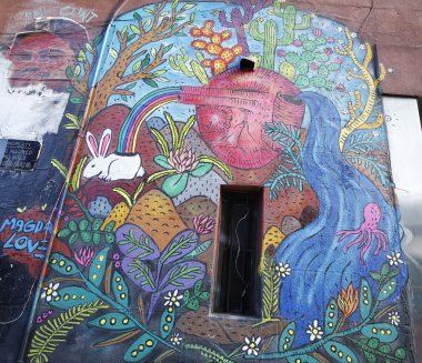 Manhattan'ın aşağı Doğu Yakası duvar sanat