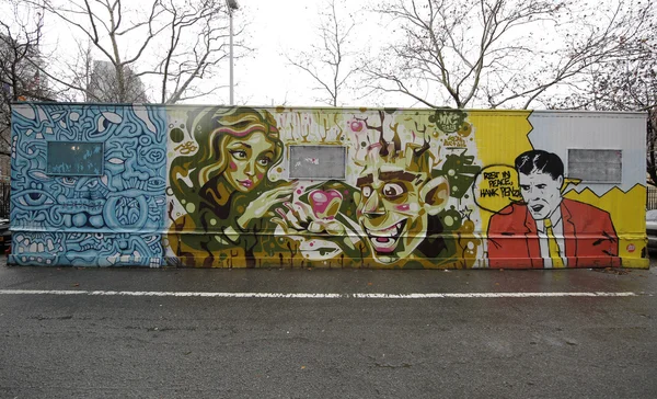 Wandmalerei an der Houston Avenue in Lower Manhattan — Stockfoto