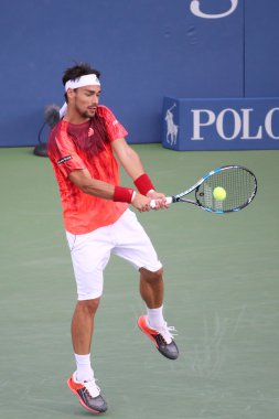 Profesyonel tenis oyuncusu Fabio Fognini İtalya'nın bize açık 2015 onun maç sırasında eylem