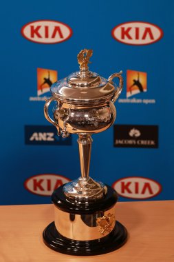 Daphne Akhurst Memorial Cup presented  during press conference women final at Australian Open 2016