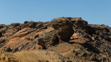 Renkli Kanyon, Sina yarımadasında bir kaya oluşumudur. Nuweiba, Mısır manzarası.