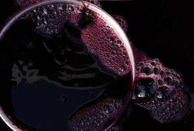 Şarap yapımı. Köpüklü taze üzüm suyu. Akarsu akmalı ve özel bir kapta toplanmalı. Moldova 'da şarap üretim teknolojisi. Üzüm işlemenin eski halk geleneği. Evi hasat et.