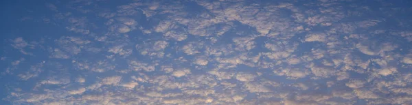 Paisaje Nublado Cirrus Cielo Azul Atardecer Nubes Majestuosas — Foto de Stock