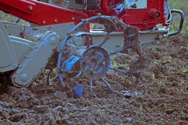 Imágenes: arados manuales | Vista Cerca Arado Tierra Campo Verde — Foto