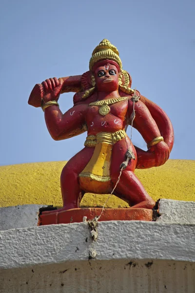 Hanuman Macaco Encabeçou Deus Templo Shri Ramnathi Ponda Goa Índia — Fotografia de Stock