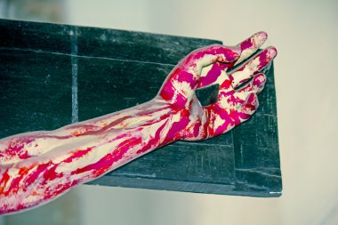 Bom Jesus Bazilikası'na (b.1605) iç St Francis Xavier, eski Goa mezar tutar. Goa, Hindistan