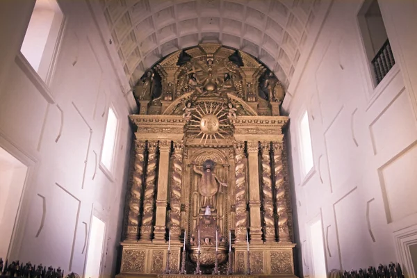 Wnętrze Bazyliki Bom Jesus 1605 Posiada Grób Świętego Franciszka Ksawerego — Zdjęcie stockowe