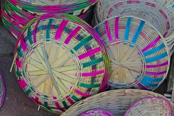 Bamboo Baskets Random India — 스톡 사진