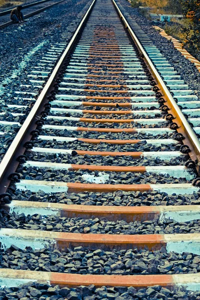 Railroad Track Pune Maharashtra India — Stock Photo, Image