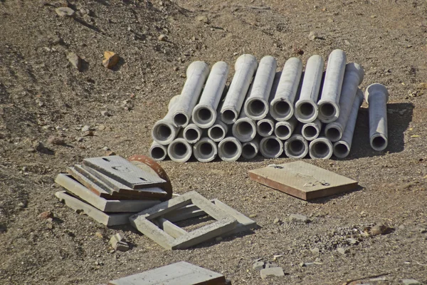 Stack Concrete Pipes — Stock Photo, Image