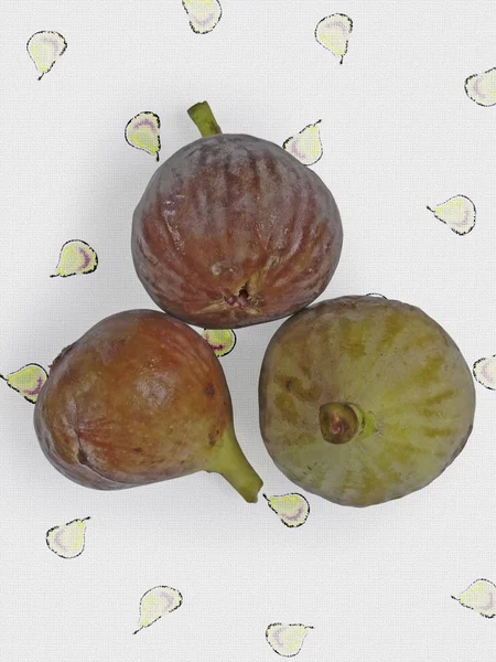 Buah Ara Ficus Carica Moraceae — Stok Foto