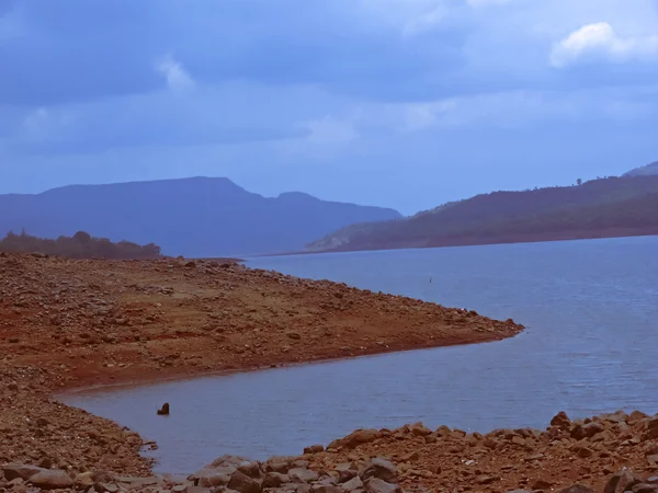 Backwater Van Mulshi Dam Maharashtra India — Stockfoto