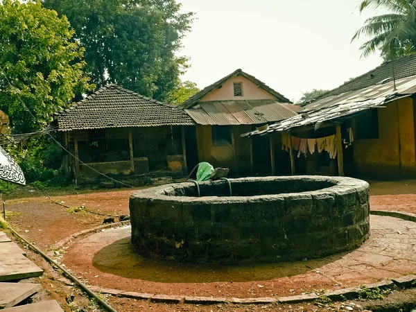 Pozo Área Rural Ratnagiri Maharashtra India —  Fotos de Stock