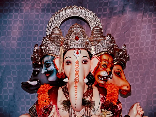 Ganesha Ganesh Festivali Maharashtra Hindistan — Stok fotoğraf