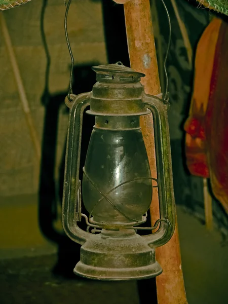 Antike Laterne Petroleumlampe — Stockfoto