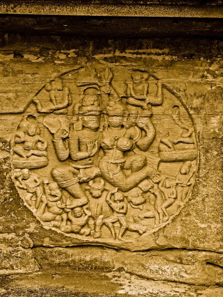 Roundel Shiva Parvati Okres Gupta Początek Wieku Udayagiri Madhya Pradesh — Zdjęcie stockowe