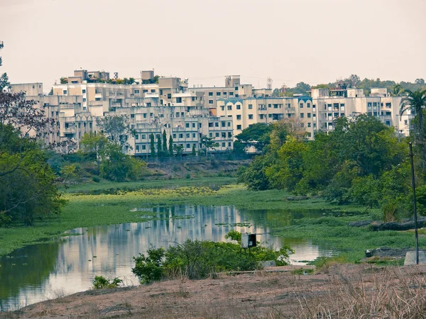 Rio Mula Área Cidade Pune Maharashtra Índia — Fotografia de Stock