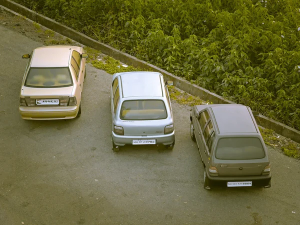 インドの道路上の駐車場 — ストック写真