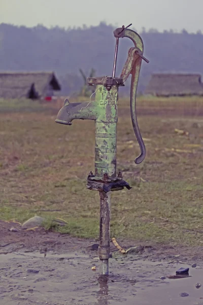 Brunnenpumpe Manuelle Handwasserpumpe Indien — Stockfoto
