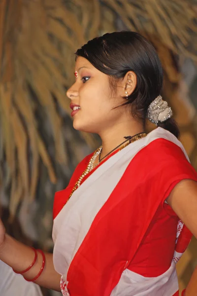 Tea Tribes Performing Traditional Jumur Dance Namdapha Eco Cultural Festival — Stock Photo, Image