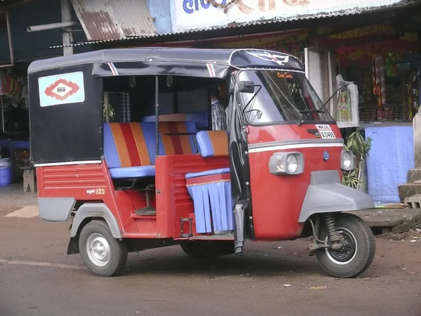 Κοντινό Πλάνο Ενός Αυτοκινήτου Rickshaw Ινδία — Φωτογραφία Αρχείου