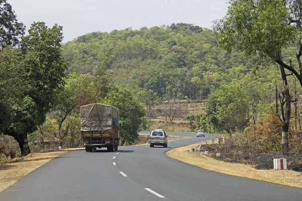 Вантажівка Дорозі Індія — стокове фото