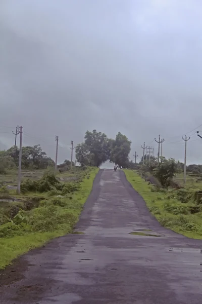 穏やかな道 インドの風景 — ストック写真