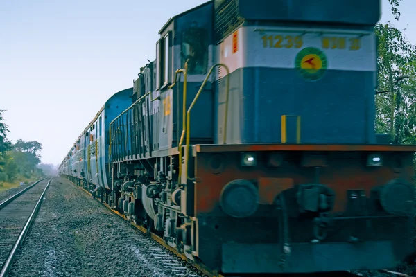 Train Railroad Track Pune Maharashtra Índia — Fotografia de Stock