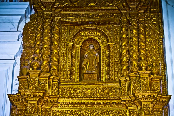 Interior Basilica Bom Jesus 1605 Holds Tomb Francis Xavier Old — Stock Photo, Image